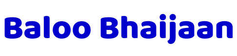 Baloo Bhaijaan font